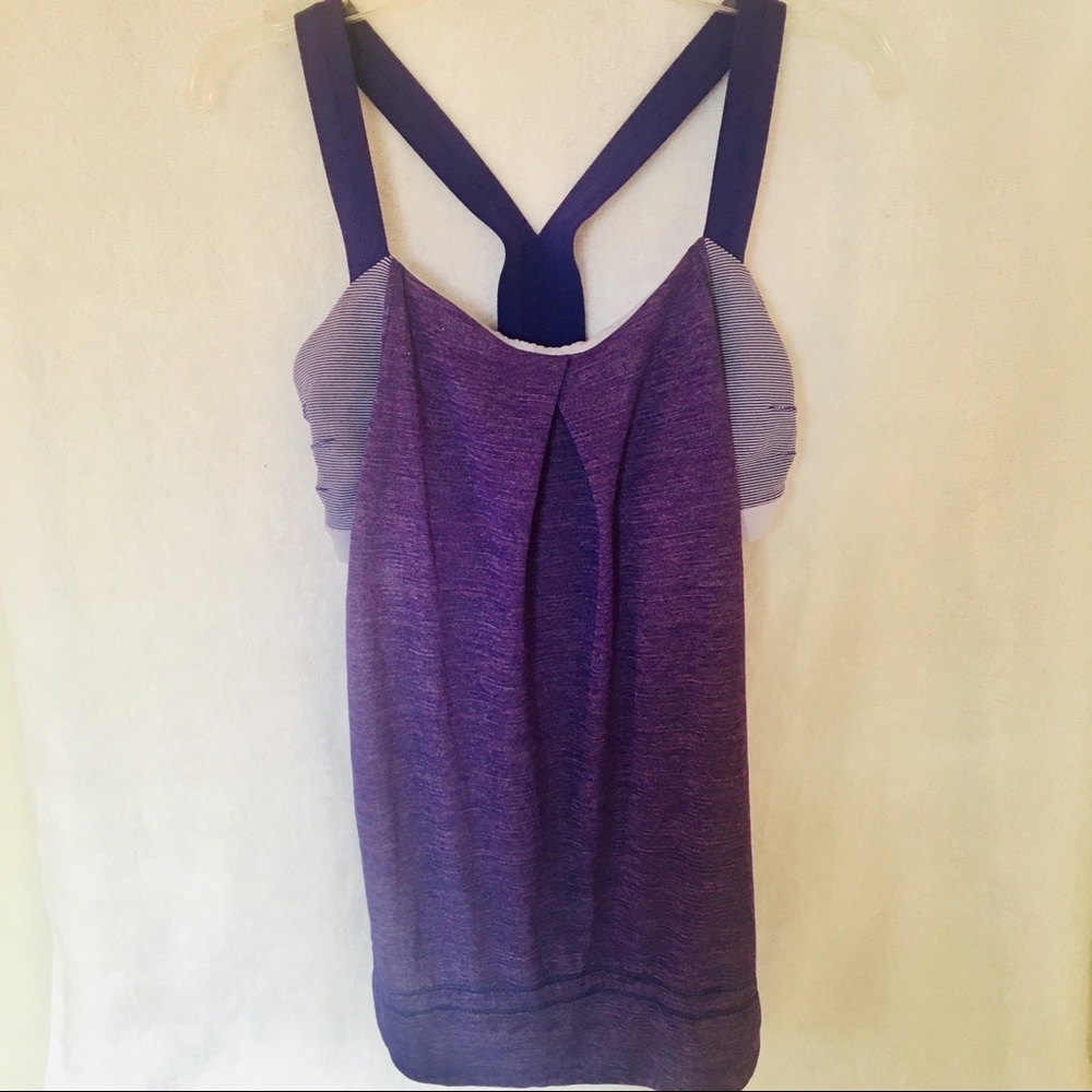 Lululemon Tank with built in bra, size 4